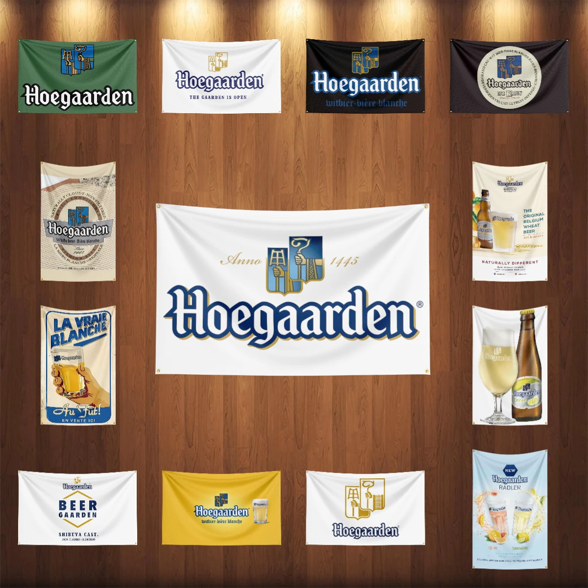 Wine Beer Rum - 3×5ft h-Hoegaardens Beer Flag Polyester Printed