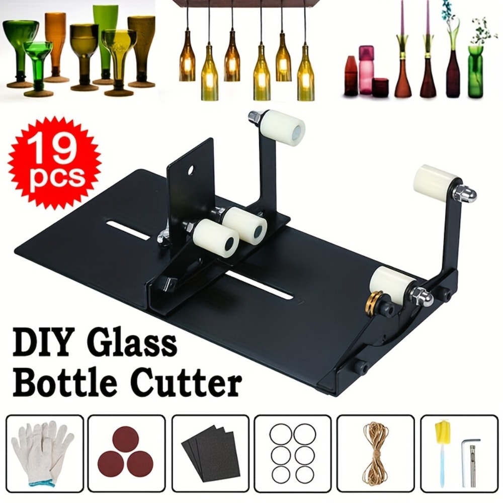 19pcs Glass Bottle Cutter Tool - Wine Beer Combination 评论和价格
