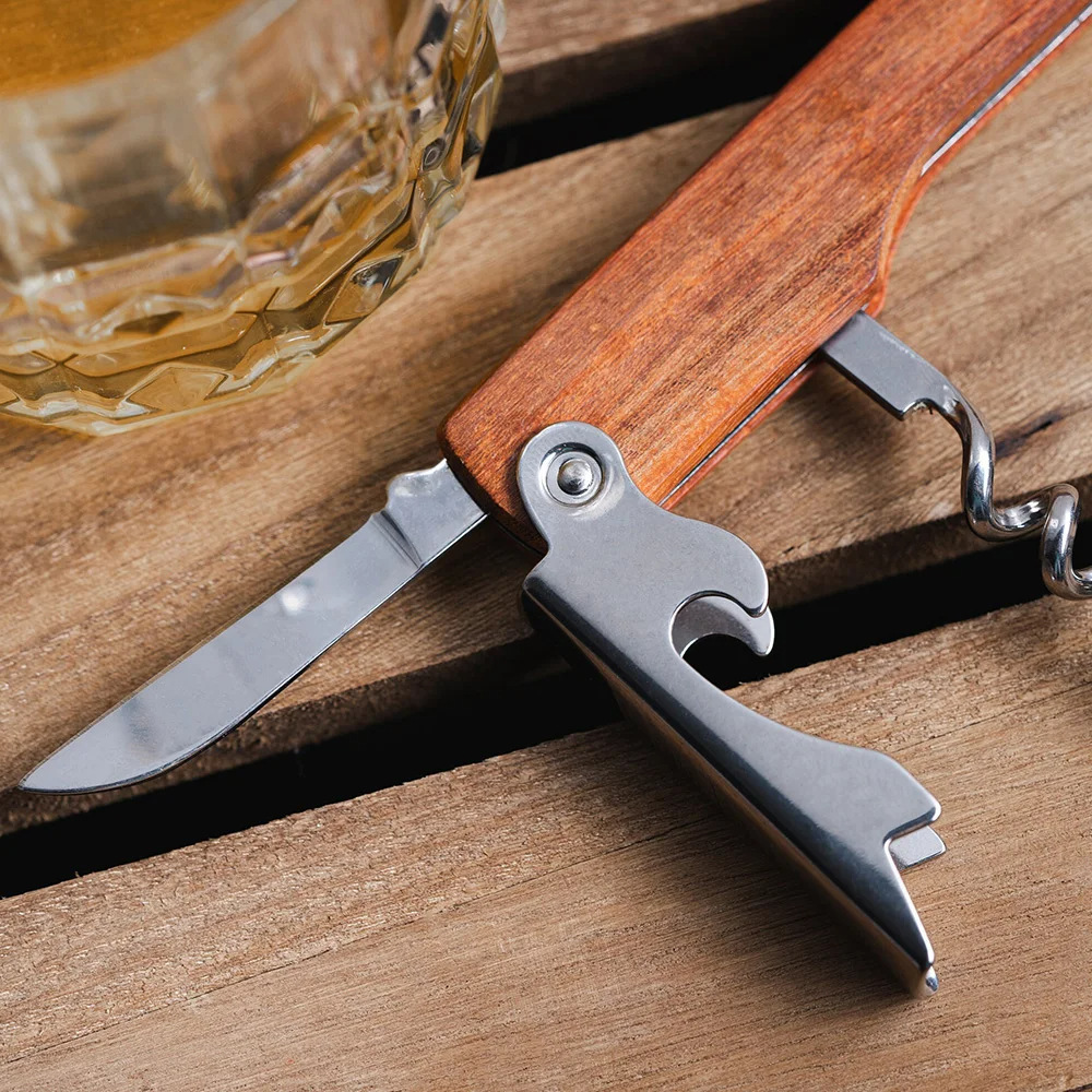 Personalised Logo Wood Handle  - Wine Beer Logo 评论和价格