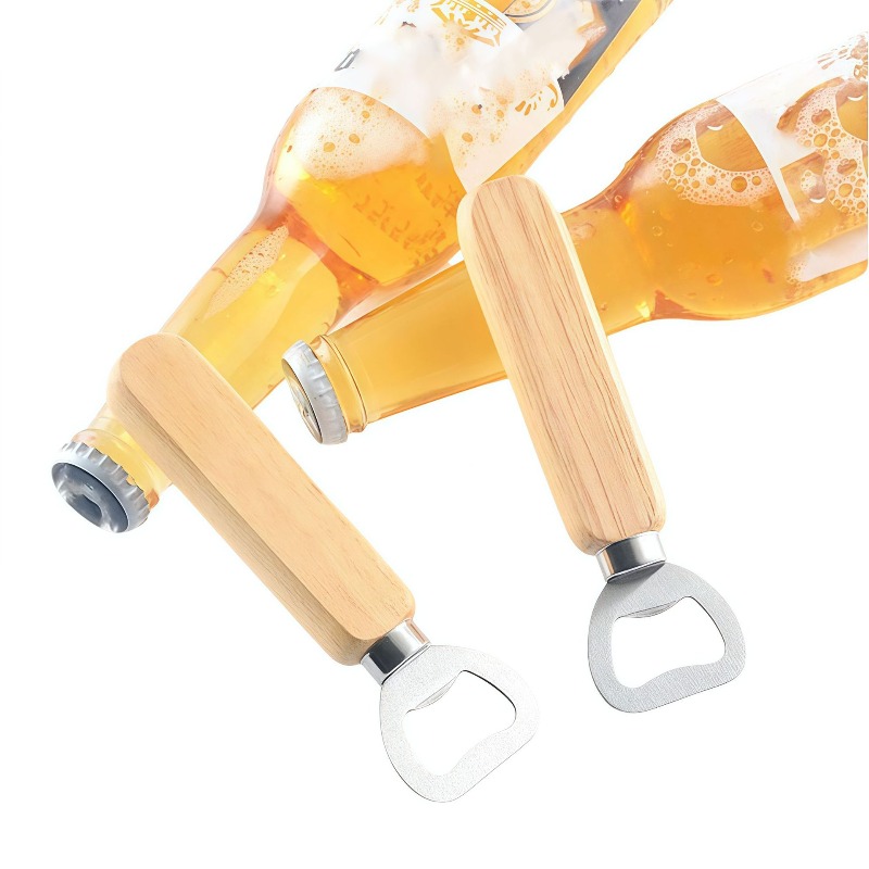 Wooden Handle Wine and Beer Bo - Wine Beer Logo 评论和价格