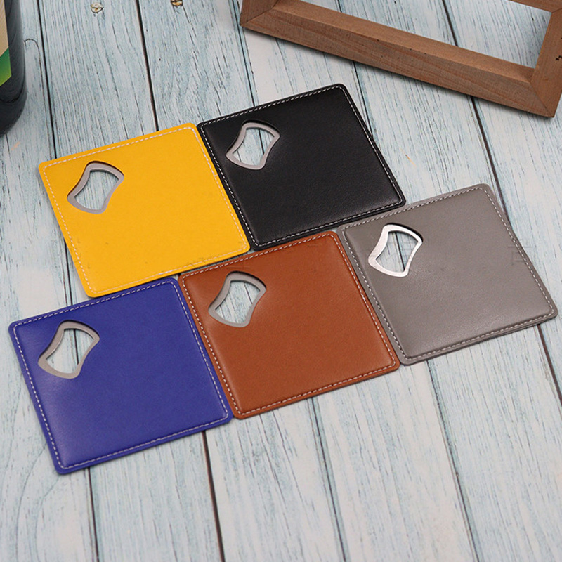 100Pcs PU Leather Custom Compa - Wine Beer Logo 评论和价格