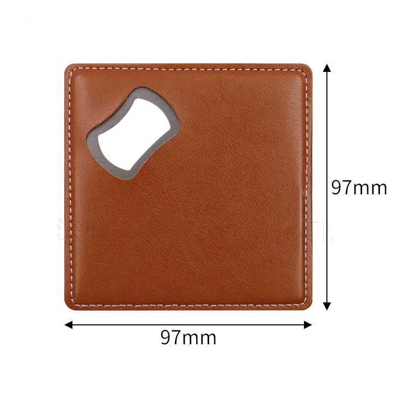 100Pcs PU Leather Custom Compa - Wine Beer Logo 评论和价格