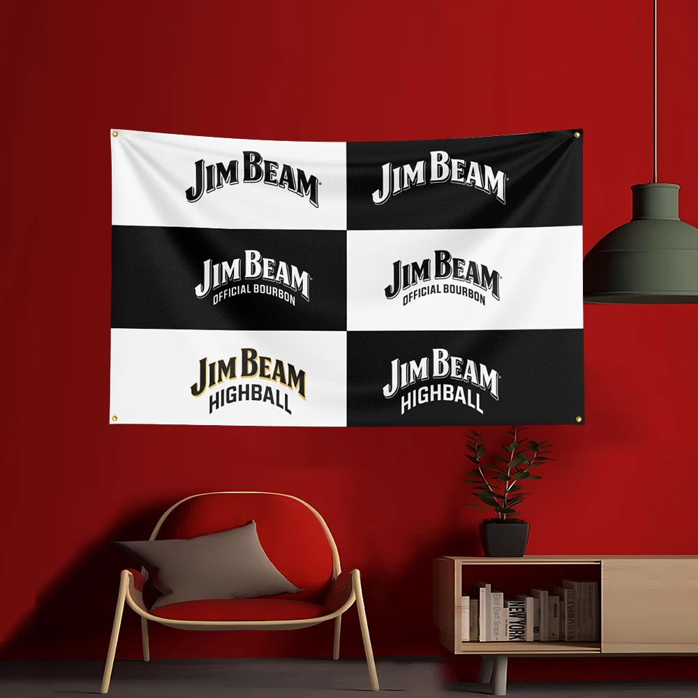 90X150CM Whisky-J-jim beams Fl - Wine Beer Rum 评论和价格