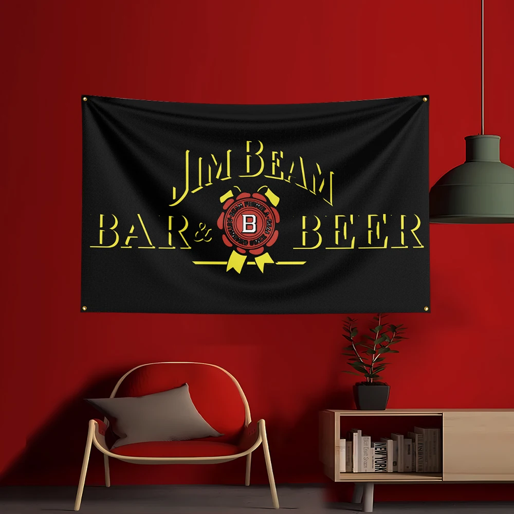 90X150CM Whisky-J-jim beams Fl - Wine Beer Rum 评论和价格