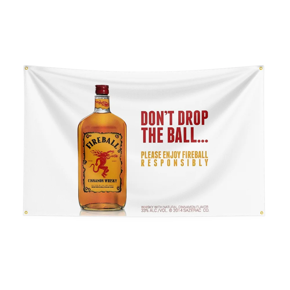 3×5ft whisky-f-fireballs Flag  - Wine Beer Rum 评论和价格