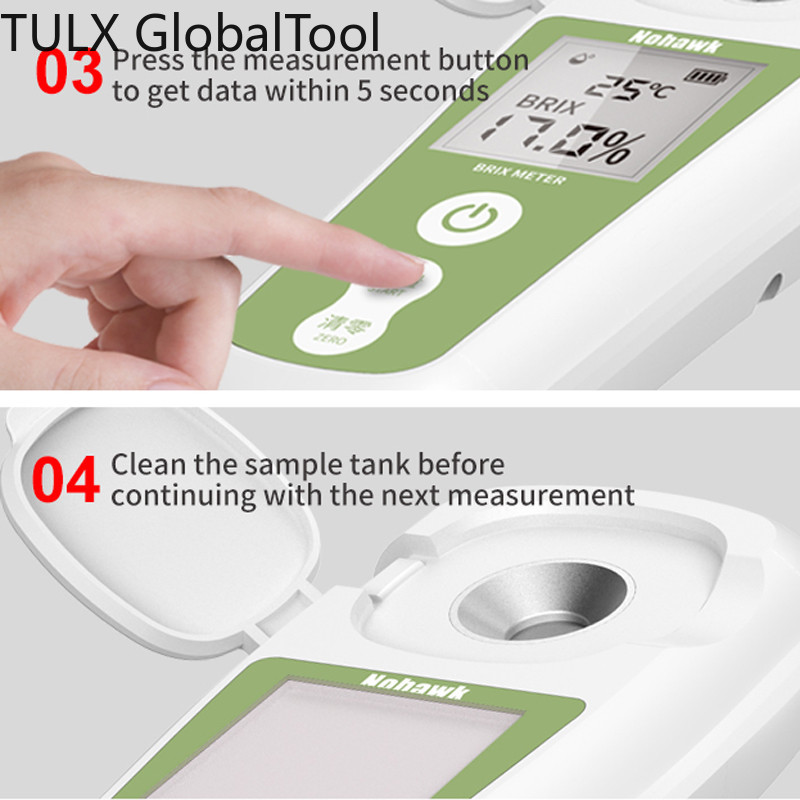 TULX Digital Refractometer Sug - Wine Beer Combination 评论和价格
